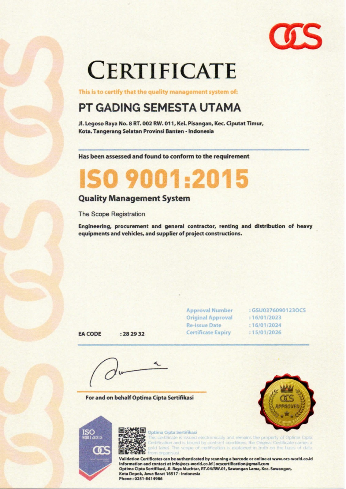 ISO 9001:2015